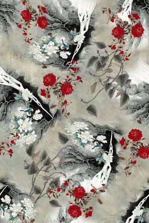 中国风印花花型图片
