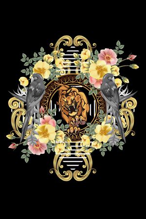 花卉印花花型图片