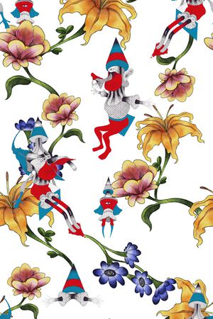 数码花型印花花型图片