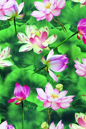 大花印花花型图片