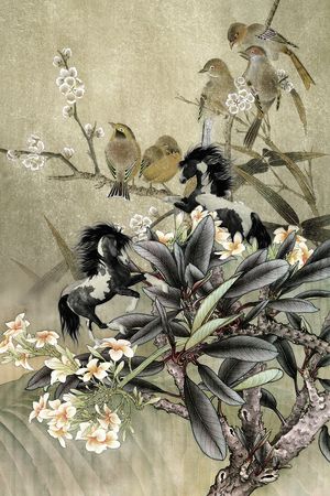 中国风印花花型图片