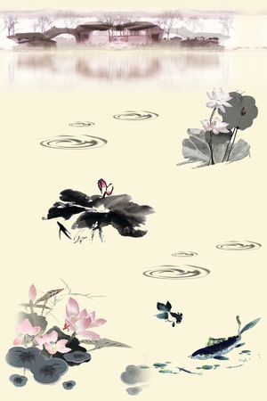 中国风印花花型图片