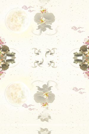 手绘花卉印花花型图片