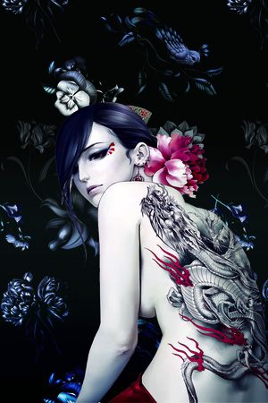 男装印花花型图片