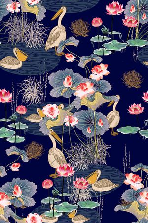 旗袍印花花型图片