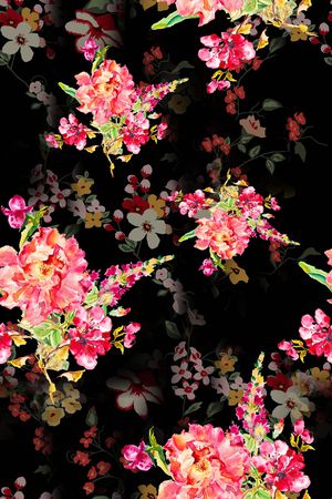 小碎花印花花型图片