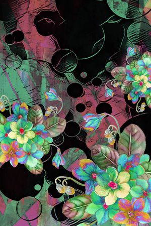 定位花印花花型图片