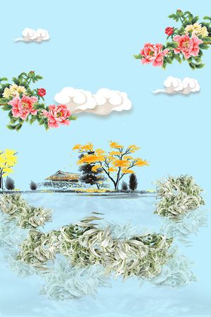 数码花型印花花型图片