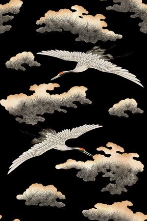 抽象印花花型图片