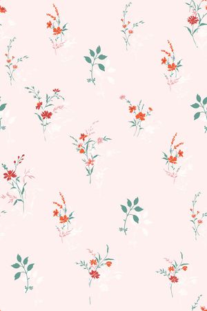 小碎花印花花型图片