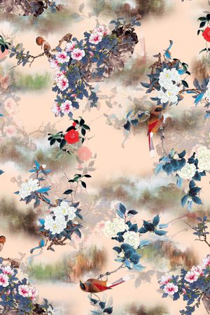 数码花型印花花型图片