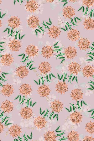 小碎花印花花型图片