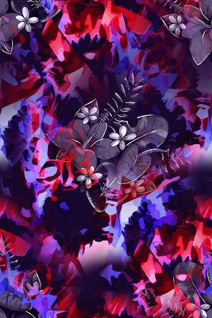 抽象印花花型图片
