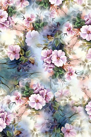 小碎花印花花型图片