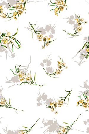 小碎花印花花型图片