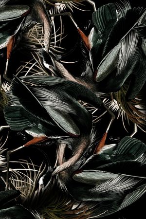 动物花卉印花花型图片