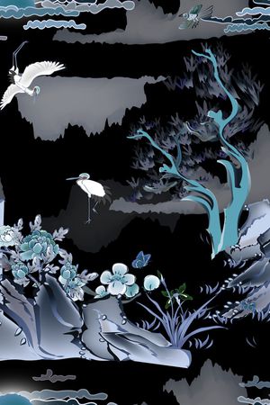 男装印花花型图片