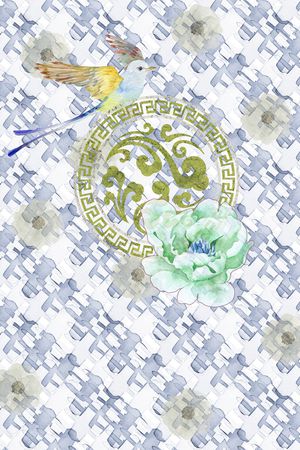 男装印花花型图片