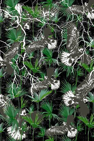 闪电印花花型图片