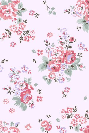 小碎花印花花型图片