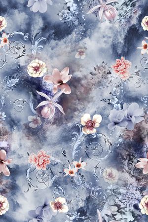素雅印花花型图片