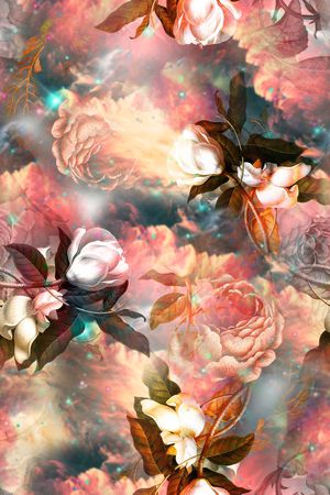 数码花型印花花型图片