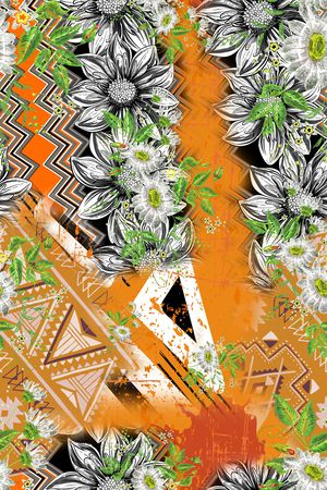民族风印花花型图片