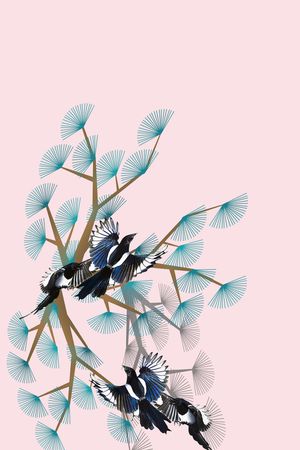 鸟印花花型图片