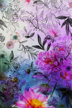 数码花型印花花型图片