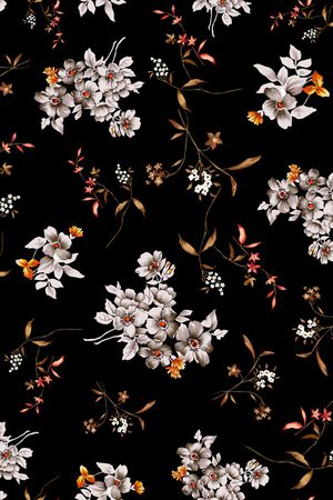 花卉印花花型图片