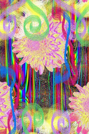 条纹印花花型图片