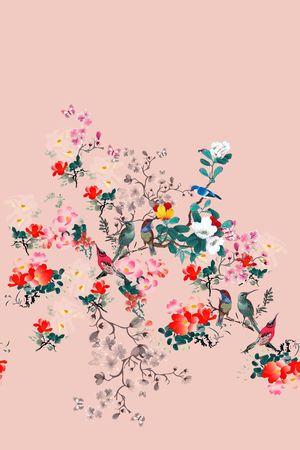 梅花印花花型图片