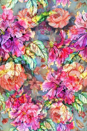 花卉印花花型图片