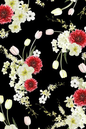 数码花型印花花型图片