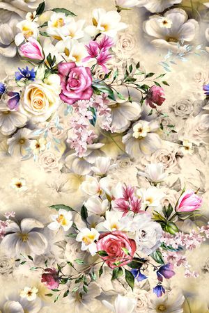 数码花型印花花型图片