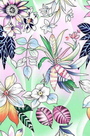 花卉印花花型图片