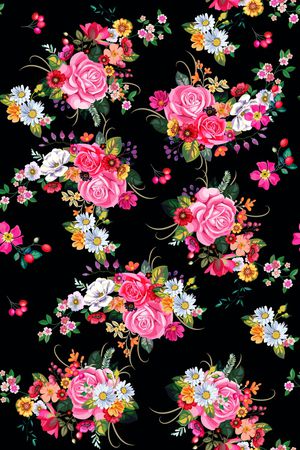 菊花印花花型图片