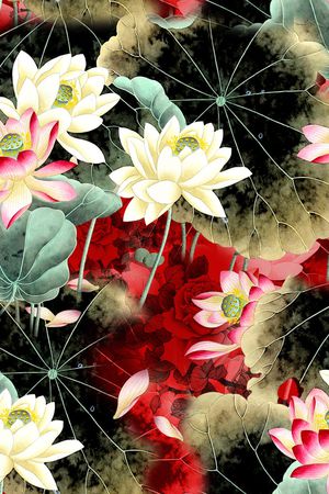 数码花型印花花型图片