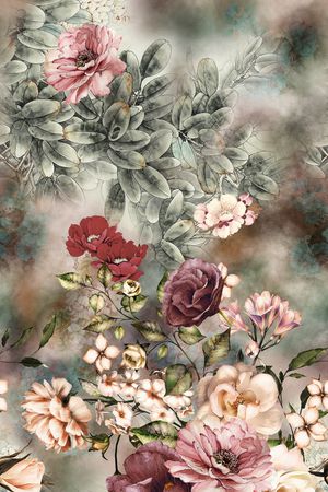 素雅印花花型图片