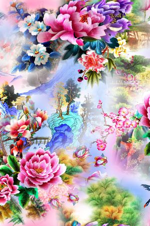 民族风印花花型图片