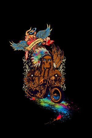 羽毛印花花型图片