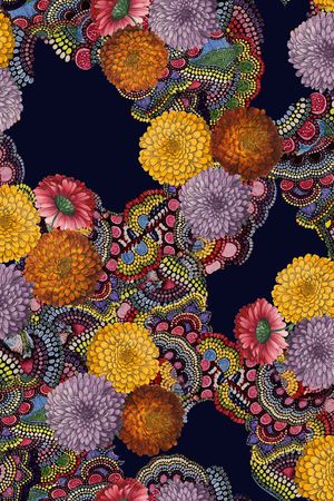 花卉印花花型图片