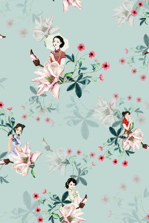 花卉印花花型图片