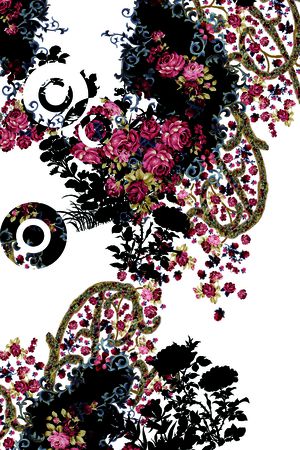 数码花型印花花型图片