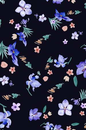 小碎花印花花型图片