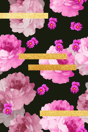 淑女印花花型图片