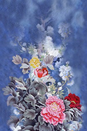 香云纱印花花型图片