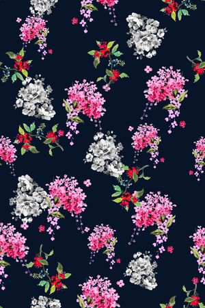 小碎花印花花型图片