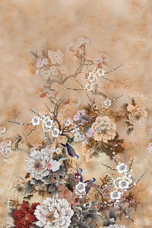 鸟印花花型图片