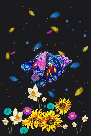 数码花型印花花型图片